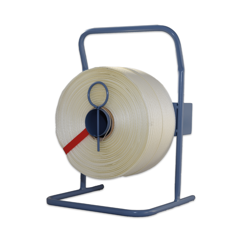 dispenser for polyester strapping, portable 